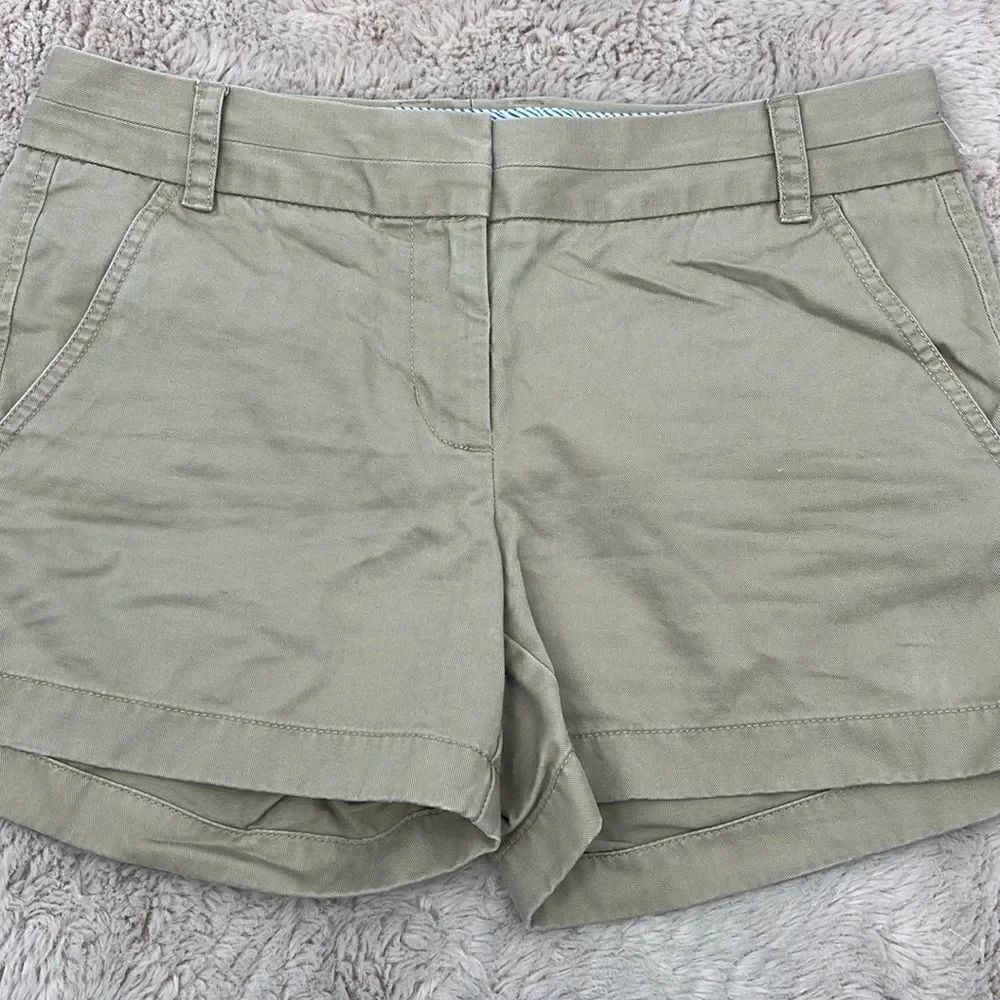 J Crew khaki chino cotton short size 4